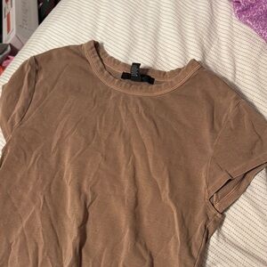 Forever 21 Tan Short Sleeve Tee